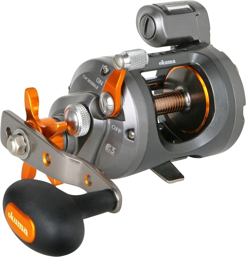 Okuma Fishing Tackle Cold Water Linecounter Trolling Reel CW-203D Silver - Image 1